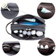 thumbnail image 4 of Bolsa pequeña de nailon para artículos de tocador, bolsa de afeitar ligera para hombres y mujeres, color gris, 4 of 5
