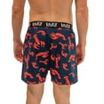 thumbnail image 2 of LazyOne Funny Animal Boxers, Novelty Boxer Shorts, Humorous Underwear, Gag Gifts for Men, Ocean, Sea (Lobster, Large), 2 of 7