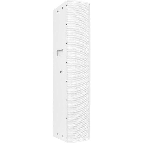Sound Town High-Power Powered Column Line Array Speaker with 6x5-Inch Woofers, Dual Compression Drivers, Class-D w/DSP, TWS, Birch Plywood, Wall Mount for Conference, White (CARPO-K12WPW)