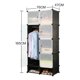 thumbnail image 2 of Armario Portátil Practiksa Closet Armable Con Zapatera 8 cubos, 2 of 4