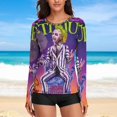 thumbnail image 6 of Beetlejuice Women's Sunscreen Shirt Long Sleeve Workout Tops Crewneck Soft Comfy Tees Casual T-Shirt 2XL, 6 of 7