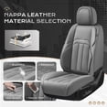thumbnail image 7 of Coverado Car Seat Cover, Front Premium Leather Seat Protectors, Modern Cushion Universal Fit for Most Cars, Gray, 7 of 7