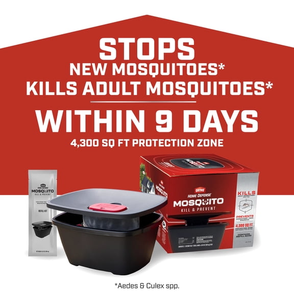 Ortho Home Defense Mosquito Kill and Prevent, 1 Mosquito Station with 1 Refill Band