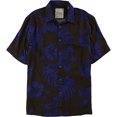 thumbnail image 1 of Camisa Tasso Elba de Botones Tropical para Hombre Marrón Mediano, 1 of 1