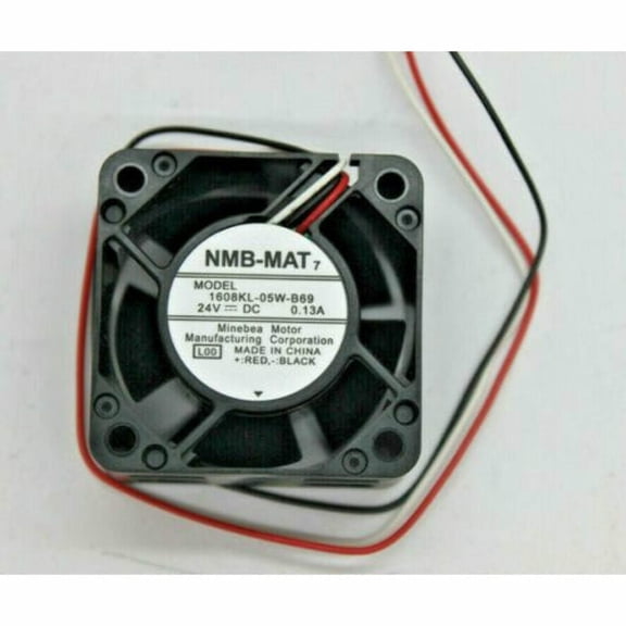 NMB-MAT 1608KL-05W-B69 Cooling Fan 3Pins DC 24V 40× 40×20MM Black cooler