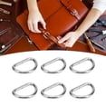 thumbnail image 4 of Metal Rings, D Rings Bright Color Wide Application Premium Iron  For Clothes For Backpack For Bag Silver, 4 of 8
