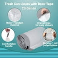 thumbnail image 2 of AMZ Supply Red Trash Can Liners with Draw Tape 40 x 42 5 Low Density Polyethylene Bags Thickness 1 4 Mil Pack of 25, 2 of 8