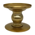 thumbnail image 2 of Dongrere Vintage Metal Pillar Candle Holder, Candlestick Holder for Wedding Dining Living Room Farmhouse Home Decor, 3.5x3 Inch, Gold, 2 of 7