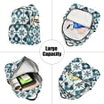 thumbnail image 5 of FORMRS Mini Backpack Purse for Women Quilted Travel Daypack Casual Shoulder Bag, Blue Mosaic Pattern, 5 of 7