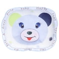 thumbnail image 1 of Almohada moldeadora de cabeza plana para recién nacido, transpirable, con forma de oso, para dormir para bebé (azul), 1 of 10