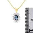 thumbnail image 5 of RYLOS Jewelry For Women Yellow Gold Plated Silver Birthstone Jewelry Ring, Earring & Pendant Necklace Gemstone & Diamonds Pear Tear Drop 6X4MM  Alexandrite June Birthstone Womens Jewelry Matching, 5 of 9