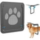 thumbnail image 1 of Puerta para perros con mosquitera para puerta corredera, apertura interior, puerta para perros de 12 x 14 pulgadas, puerta mosquitera con puerta para perros incorporada, color negro, 1 of 5