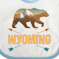 thumbnail image 4 of Inktastic Wyoming Vacation Bear Silhouette Boys or Girls Baby Bib, 4 of 4