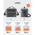 thumbnail image 4 of Cooler Sydioor, aislante, impermeable, con laterales blandos, 30 latas, 4 of 7