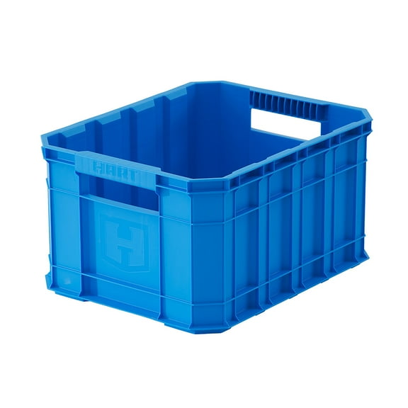HART 8.5 Gallon Heavy Duty Plastic Stack Crates