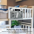 thumbnail image 5 of FOAUUH Bedside Caddy, Bedside Storage Organizer, Hanging Bedside Organizer Storage Bag Pocket for Bunk/Hospital Beds,College Dorm Organizer(4 Pockets),Grey, 5 of 6