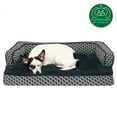 thumbnail image 5 of FurHaven Pet Products Plush & Decor Orthopedic Comfy Couch Pet Bed for Dogs & Cats - Diamond Gray, Medium, 5 of 13