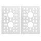 thumbnail image 1 of Pantalla de panel de malla, 2 piezas Placa de rejilla de aluminio Pared de rejilla Placa de rejilla de aluminio Rendimiento finamente ajustado NikouMX herramienta, 1 of 8