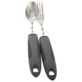 thumbnail image 2 of 1 Set Adaptive Utensils For Elderly Weighted Fork And Spoon Set Stainless Steel Bendable Eating Utensils For Disabled Adaptive Spoon, 2 of 6