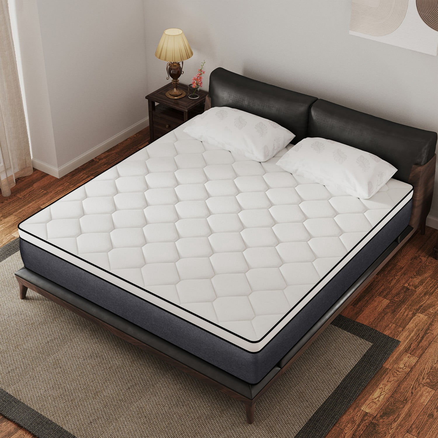 AMENDPATURE 12-inch Gel-Infused Memory Foam + Pocket Spring Twin Hybrid Mattress in a Box，Adult Exclusive, Breathable & Supportive