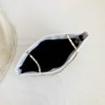 thumbnail image 3 of Bolso de compras de cuero de PU acolchado con patrón de celosía de monedero informal para mujer (blanco), 3 of 9