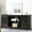 Espresso, variant on YANGLI Modern Farmhouse TV Stand with Barn Doors & Adjustable Shelves, Fits 65" TV, White