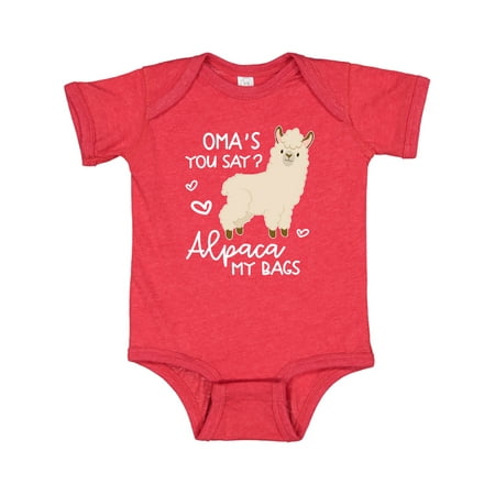 

Inktastic Oma s You Say Alpaca My Bags Gift Baby Boy or Baby Girl Bodysuit