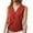 Red, variant on UJNDER Women's Casual Sleeveless Knitted V Neck Button Ribbed Sweater Red XL
