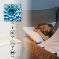 thumbnail image 4 of Non-Ticking Silent Wall Clocks Battery Operated Personalized Decor Clock for Living Room,Bedroom-Light Blue Succulent Flower Showcasing Intricate Petals(10inch), 4 of 4