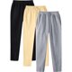 thumbnail image 1 of Pantalones largos de moda para hombre, de color liso, informales, deportivos, con cordón, de pierna recta, para hombre, 1 of 8