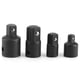 thumbnail image 1 of 4 Uds 1/4in 3/8in 1/2in convertidor de adaptador de funda de llave eléctrica junta de toma de accionamiento de acero al cromo vanadio (negro) Jadeshay A, 1 of 8