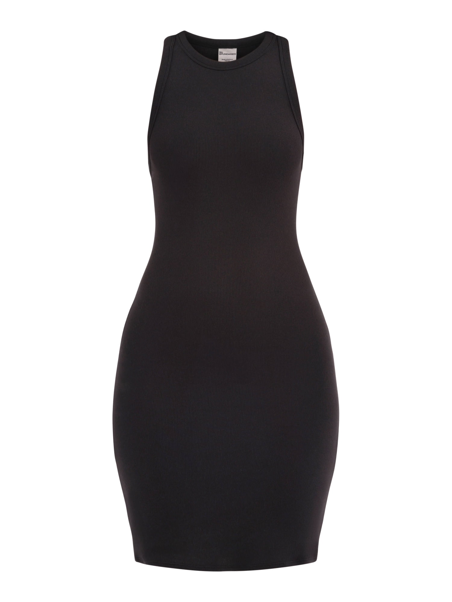 No Boundaries Women's Cotton Ribbed Dress, Sizes XS-3XL