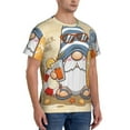 thumbnail image 2 of Bixox Men's Hello Summer Cute Gnome Printed Short Sleeve Skinny Athletic T-Shirt, 2 of 6