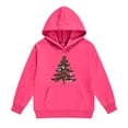 thumbnail image 5 of Hvogkswy Christmas Hoodies for Girls Trendy Festive Printed Hooded Sweatshirt Cozy Long Sleeve Pullover Tops with Kangaroo Pocket 5-14 Years, 5 of 5