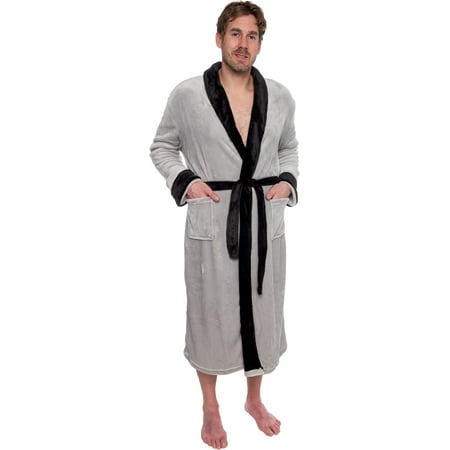 Ross Mens Two Tone Plush Shawl Collar Kimono ross mens two tone plush shawl collar kimono