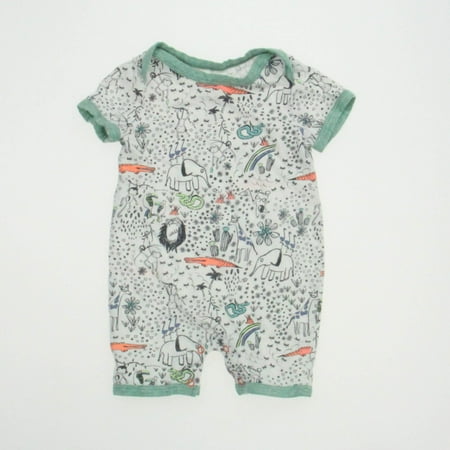 

Pre-owned Egg Unisex White | Green Romper size: 6 Months