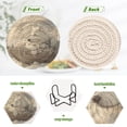 thumbnail image 4 of WOBOGO White Alaskan Dog Coil Coasters Set of 6 Minimalist Cotton Woven 3.94 inch Non-Slip Insulated and Absorbent Home Accessories., 4 of 7