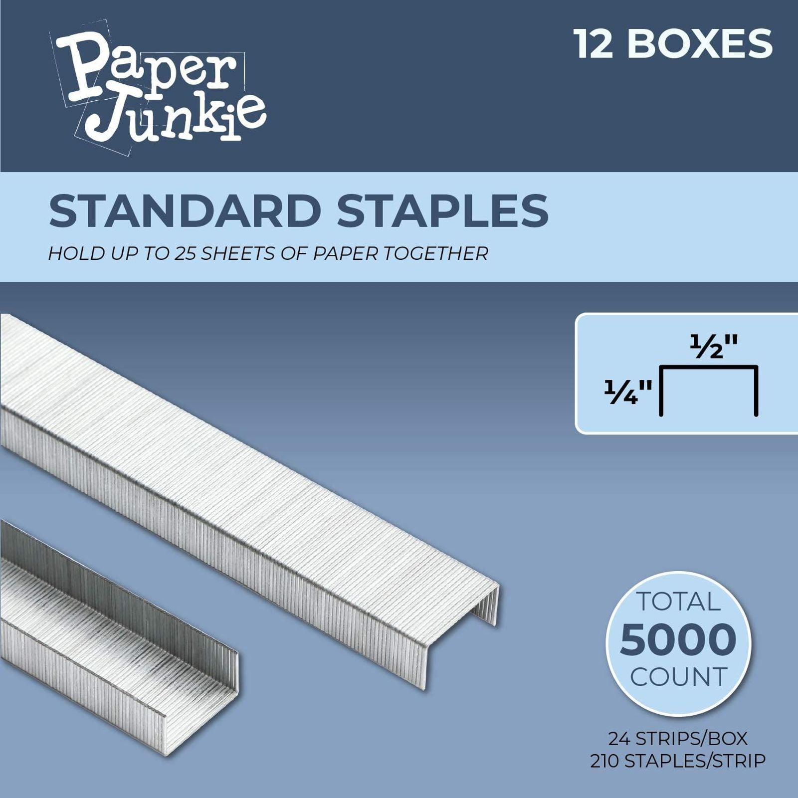 5 BOXES x 5,000 = 25,000 NUMBER No 10 FIVE 5 STAR QUALITY STAPLES STAPLE PINS 