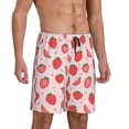 thumbnail image 2 of Fotbe Strawberry Pantalones Cortos de Pijama para Hombre, Ropa de Dormir, Pantalones de Pijama Cortos para Hombre-Large, 2 of 6