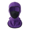 thumbnail image 3 of Xfvqtps Balaclava Face Mask for Men Mesh Face Mask Breathable Ski Outdoor Sports Windproof Balaclava Cap Solid Color Stretch Soft Winter Insulated Neck Protection Hood Purple, 3 of 3