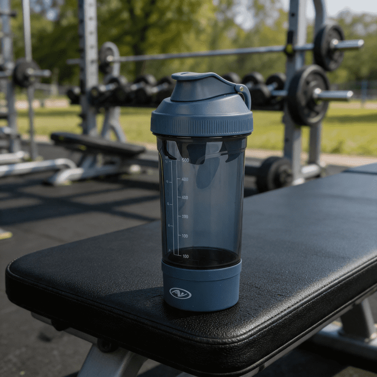 Athletic Works 32 oz Tritan Silent Shaker, Blue photo 6