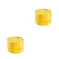 thumbnail image 3 of Cateissary ABS limpieza eléctrica vacío color sólido botón control alimentado por borrador miga polvo removedor amarillo Amarillo 2piezas, 3 of 6