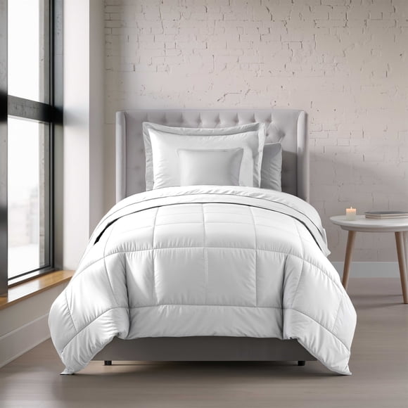 Nestl Edredón Individual, Relleno de Acolchado con Alternativo Plumón, Blanco