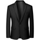 thumbnail image 1 of Blazer MAGE MALE de un botón, corte slim, liviano, negro, 1 of 8