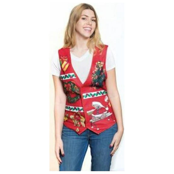Gal's Ugly Christmas Vest