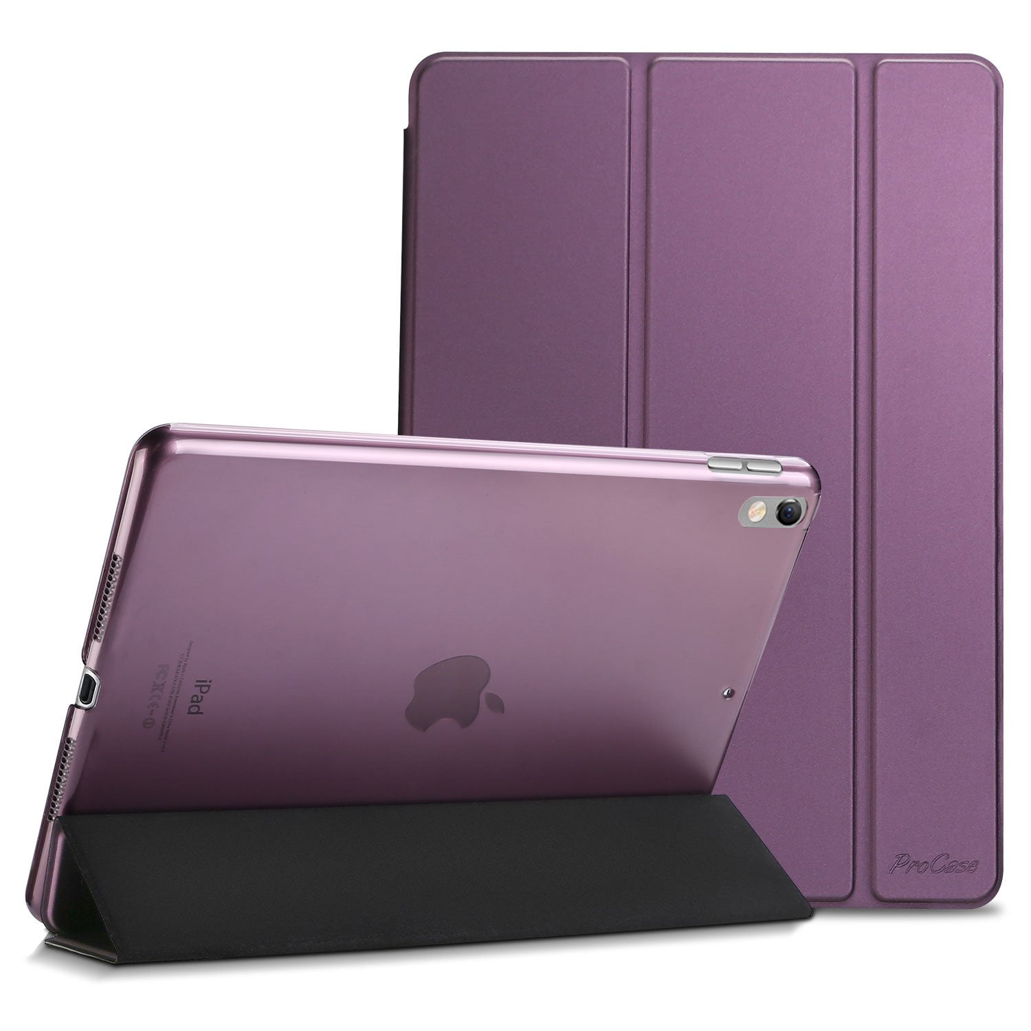 ProCase iPad Air (3rd Gen) 10.5" 2019 / iPad Pro 10.5" 2017 Case, Ultra Slim Lightweight Stand Smart Case Shell with Translucent Frosted Back Cover for Apple iPad Air (3rd Gen) 10.5" 2019 –Purple