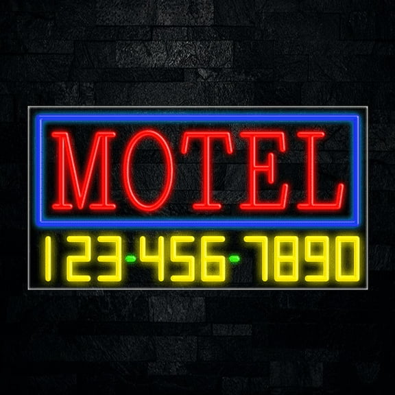 Motel LED Neon Sign 33"L x 18"H #35083