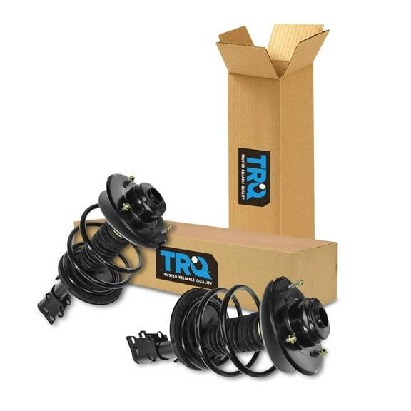 TRQ Front Strut & Coil Spring Assembly Set Driver & Passenger Sides Fits Select 01-07 Chrysler Town & Country 01-03 Voyager Dodge Caravan Grand Caravan