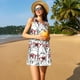 thumbnail image 3 of Balery Monkey Vestidos de verano para mujer con estampado: vestido holgado sin mangas, vestido playero informal y cómodo para días calurosos., 3 of 7