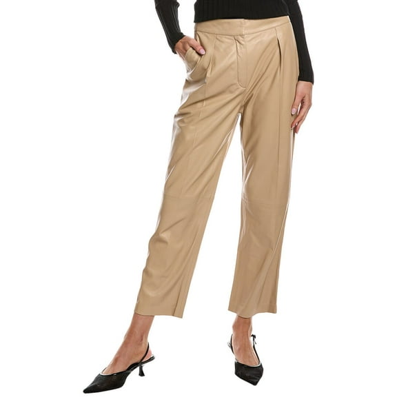 IRO womens Adero Leather Pant, 42, Beige